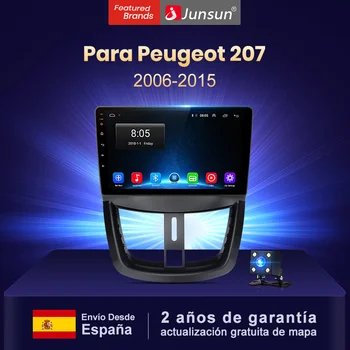 Junsun V1 2G + 32 G Android 10,0 AI Glasovni Nadzor zaslona za PEUGEOT 207 2006-auto Radio Multimedijski predvajalnik videa, GPS