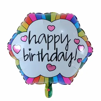 50pcs 22-palčni Nova Zasnova Folija Balon angleški Balone Helija, Happy Birthday Party Dekoracijo Zraka Globos Rojstni Baloes