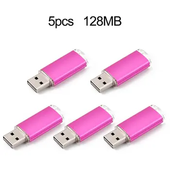 5pcs Ustvarjalne Mini USB Flash Disk 128 MB USB2.0 Pen Drive Zunanji pomnilnik Bliskovni Pomnilnik USB ključ Za Prenosni RAČUNALNIK