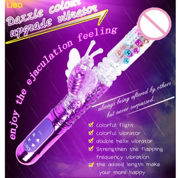 LIBO Vesel, Vibratorji za Ženske Čarobno Palico Massager Vibrator Sex Igrače za Žensko Klitoris Stimulator Erotične Igrače