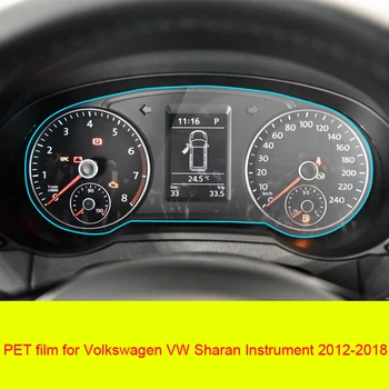 JJEZA zaščitnik zaslon film za Volkswagen VW Sharan 2012-2018 instrument Zaslon, nadzorna plošča Zaščitni Film LCD Zaslon Film