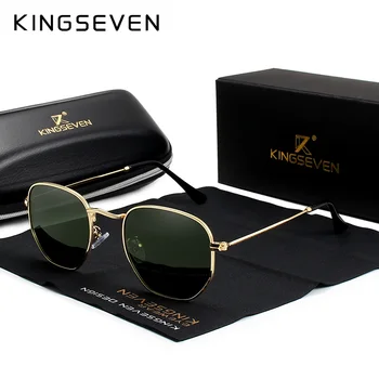 KINGSEVEN Novo Parcelo, retro Odsevni sončna Očala Moških sončna očala iz Nerjavečega Jekla Očala Oculos Gafas De Sol Odtenki