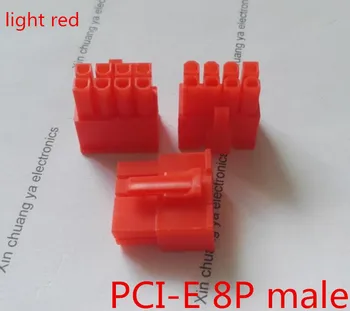 4.2 mm rdeča 8P 8PIN moški za PC računalnik ATX grafično kartico GRAFIČNO kartico PCI-E PCIe Napajalni priključek plastične lupine Stanovanjskih