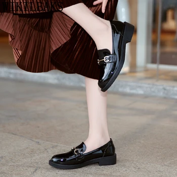 Oxford Čevlji Za Ženske Loafers Ženske Črni Čevlji Za Ženske Ženski+čevlji Modni Zapatos Casuales De Mujer Bayan Ayakkabi Scarpe