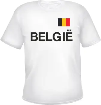 2019 Moda Barva Moški Tshirt Belgija Zastavo moška T-Shirt Belgique Belgija Priložnostne Tee