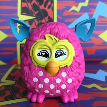 Hasbro Elektronski hišni Ljubljenčki Furby Interaktivni Sova Lutka Igrača za Otroke Darilo 8-10 cm s Premično Oči in Usta