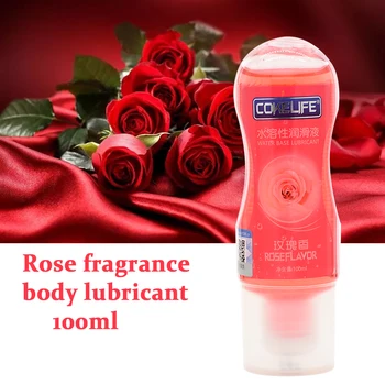 Rose Vodo, ki Temelji Analni Mazilo za Seks Mazivo Gel za Mazanje Nožnice Okus Sadja 100 ml Lube Oil Lubricante Spolno Svileni Dotik
