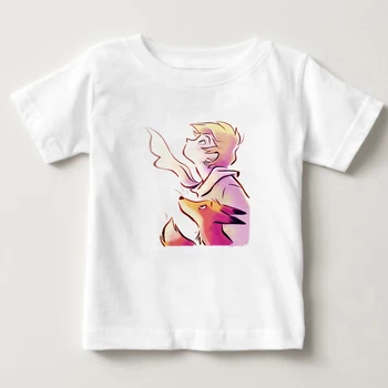 Nova 3D T Shirt Risanka Mali Princ T-Shirt Poletje Slog, Vrhovi Tee Rokavi Za fanta poletje otroci majica s kratkimi rokavi dekliška poletna majica