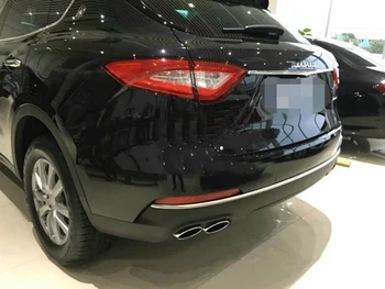 Avto Oprema iz Nerjavečega Jekla Zadaj Rep Vrata odbijač Prtljažnik, Pokrov Stražar Modeliranje Darkice Kritje Trim Za Maserati Levante 2016 2017