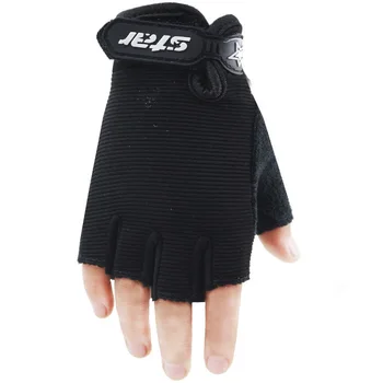 Fitnes rokavice moški ročka opreme vodoravna vrstica uresničevanje zapestje usposabljanje pol prsta izposoja anti-skid športne rokavice B58
