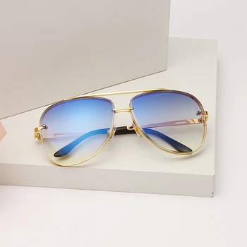 Nova Modna sončna Očala Luksuzne blagovne Znamke Oblikovalec Ženske Moški Letnik Kovinska sončna očala Retro UV400 Odtenki gafas de sol