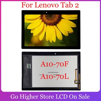 Za Lenovo Tab 2 A10-70 2gen A10-70F A10-70 L Zaslon LCD Combo, Zaslon na Dotik, Stekla, Senzor za Nadomestne Dele