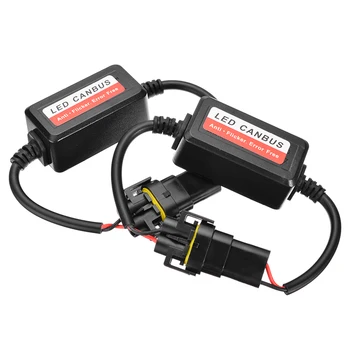 2pc H8 H9 H11 LED Smerniki Dekoder CAN-BUS EMC Opozorilo Žiga Kondenzator Anti-utripanja Upor Pas Canbus Napak Plug