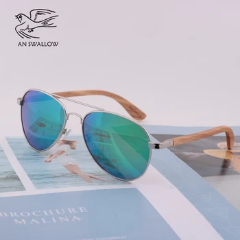 Retro blagovna Znamka Modnih sončna Očala za Moške Polarizirana Leseni Kovinski Okvir+Ebony Noge Moški Ženske sončna Očala Oblikovalec Vožnje UV400