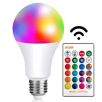 Barva Spreminja, LED Žarnice RGB Zatemniti E27 Navojem Znanja žarnice, Dekorativna Poplav Luči, 16 Barv, Super za Začetni Fazi, Stranka