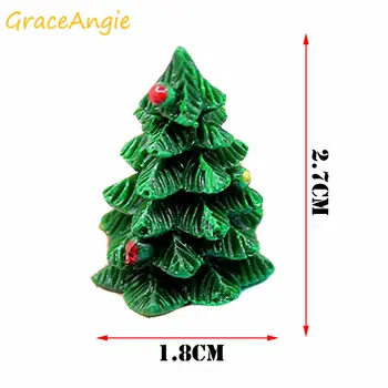 10pcs 3D Božično Drevo Obliko Smolo Chrysoprase Ornament Sluzi Opremo Ugotovitve Božič Dekor Fotografija Rekviziti Doma