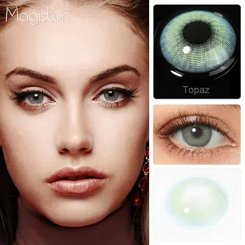 Sivo Rjava Naravnih Kontaktne Leče 1 Par Barvne Leče Super Naravno Barvo Oči Objektiv Letne Leče Za Oči Lepoto Pupilentes