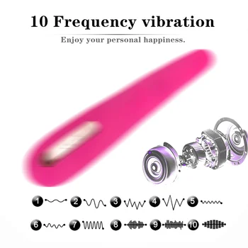 Smart Ogrevanje G Spot Vibrator za Ženske Dvojno Vibracij, Vodotesno Silikonsko Ženske Vagine, Klitoris Massagers Sex Igrače Za Ženske