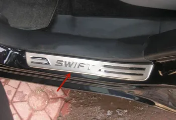 Za Suzuki Swift 2005-2016 Visoko kakovostnega nerjavečega jekla avto prag stražar ploščo anti-scratch varstvo avto dodatki