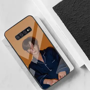 Korejski Lee Min ho Telefonsko Case Zadnji Pokrovček Za Samsung Primerih S20 Plus S10 OPOMBA 8 9 10 10PRO Kaljeno Steklo Mehki Silikonski Rob