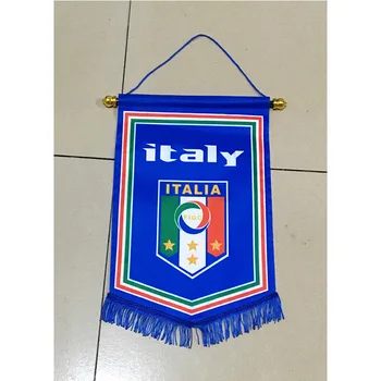 2018 Svetovno Prvenstvo v Nogometu v Italiji Nacionalni Nogometni 36 cm*23 cm Velikost Dvojne stene, Božični okraski Visi Zastava Banner Darila