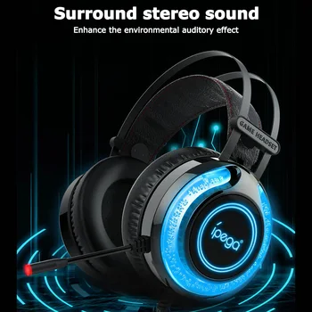 Ipega 3,5 mm Žično Gaming Slušalke Surround Zvok Glasbe Slušalke s hrupom,-zmanjšanje Mikrofon za PS5 PS4 NS Xbox Serije X/S