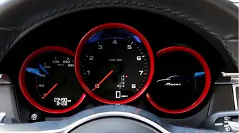 Plastična Notranjost nadzorni Plošči Instrument Zaslon Pokrov Tesnilo Dekor Trim 3pcs Za Porsche Macan 2016