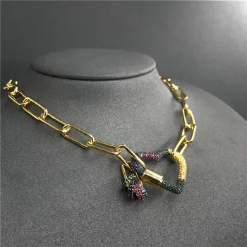 Cheny s925 sterling srebrna ogrlica mavrica ljubezen ogrlica pomična ljubezen verige ženski modni, klasični bohemian nakit