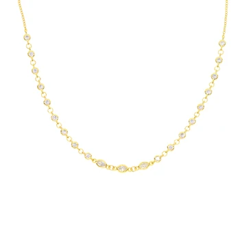 2020 Vrh kakovosti fine 925 funt občutljivo Majhna Kaplja Obliko Peneče CZ choker elegantno poročno darilo ženske ogrlica jewelr