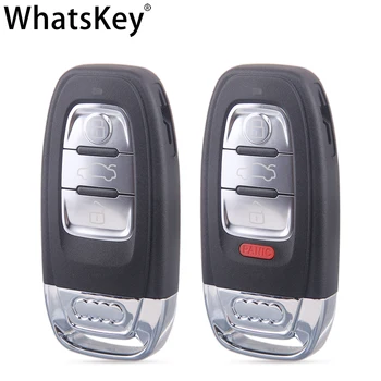 WhatsKey Visoke Kakovosti 3 Gumb Pametni Ključ Lupini Kritje Za Audi Quattro A3 A4 A5 A6 A8 S3 S4 S5 V5 V7 Daljinsko Avto Ključ Primeru