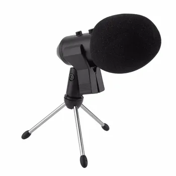 MK -F100TL Žični mikrofon Kondenzatorski USB Snemanje Zvoka Mikrofona s Stojala za Klepet, Petje Karaoke Laptop Skype