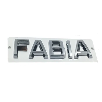 Nova 3D ABS FABIA Fabia Avto Nalepke črk, Nalepke Značko Emblem Chrome Logotip Za Skoda FABIA Fabia Avto Styling Dodatki