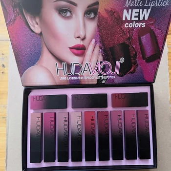 2019 novo HUDAMOJI 12 barvo Šminke paleta krema za ustnice ličila dolgotrajno kozmetika limited edition Šminka paleto brezplačne shipp