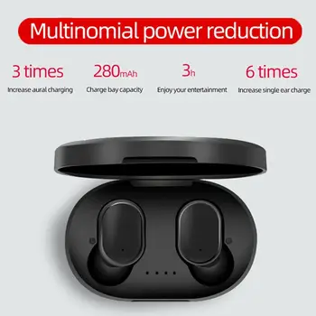 Brezžična Slušalka Bluetooth5.0 Slušalke šport Čepkov Slušalke Polnjenje Polje Z Mikrofonom Za Pametni telefon Xiaomi Huawei Samsung