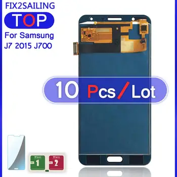 Super LCD Zaslon Preizkušeno Deluje Zaslon na Dotik Zbora Za Samsung Galaxy J7 J700 J700F J700M J700H (Prilagoditev)
