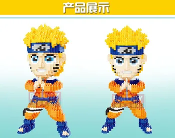 Balody 16093 Anime Naruto Hokage Uzumaki Ninja Risanka DIY 3D Model Diamond Mini gradnji Malih Bloki, Opeke Zbiranja Igrač št Polje