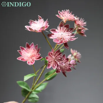 INDIGO -Vijolično Sneg Lotus （10 cvetje/vreteno）Zaslon Cvet Tabela Dekorativni Umetno Cvetje svate Dogodek Brezplačna Dostava