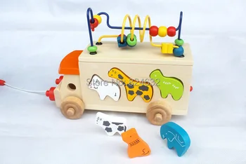 Baby Lesa Igrače, Živali Kroglice Avtobus Baby Izobraževalne Živali Blokov Okrog Kroglice Igrača Gradnike, igrače za otroke