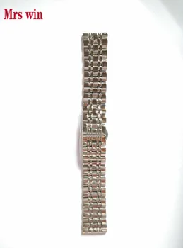 Gospa zmago 22mm Trdnega Nerjavečega Jekla manšeta watch zapestnica Srebrno Poliranje nova lestvica za nerjaveče jeklo 316L