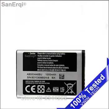 10pcs 1000mAh AB553446BU za Samsung B2100 C3300 Xplorer B100 SCH-B619 C3300K C5212 Duo C5212i C5130 1000mAh Baterije