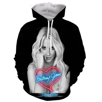 2020 Moški Ženska 3D Tiskanja Star Britney Spears Hoodie Športna Majica Puloverji Vrhovi