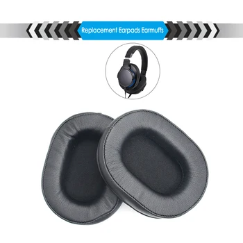 1 Par PU Žične Slušalke Blazinic Beljakovin Usnje Earpads Uho Blazine Zamenjava za Audio-technica ATH-MSR7 M50X M20 M40 M40X