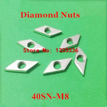 50pcs M8 Diamond Matice 40-M8 Kvadratnih Matica za 40 Serie Aluminij Profil Pribor Deli