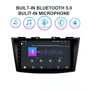 Funrover Avto multimedijski predvajalnik dvd-jev android 10.0 2.5 D+IPS gps Za suzuki swift 2011-2017 navigacija stereo autoradio video 8 CORE