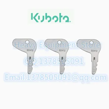 3 KOS H32412 Ključ Za Kubota Mahindra & Za Mitsubishi Traktor Vžiga Start Starter 32412