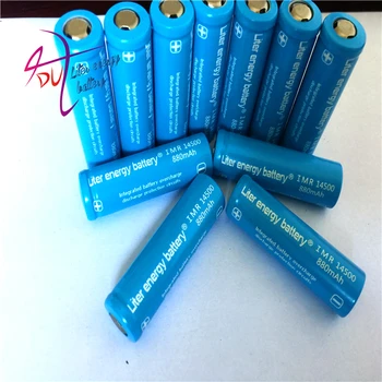 4pcs!3,7 V 880mAh 14500 Li-ionska Baterija Litij Baterije AA z Zaščiteno PCB Laptop Baterije