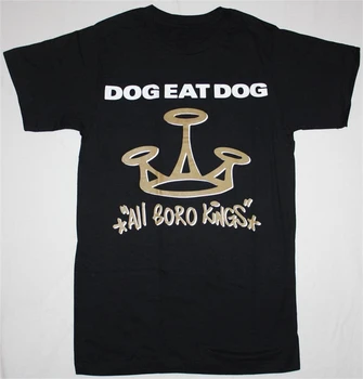 Dog Eat Dog Vse Boro Kralji'94 Crossover Umazan Ščene Nastasee Novo Črno T-Shirt Debelo Tee Majica