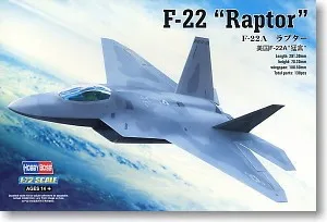 Prvi trobentač deloval obsegu model 80210 obsega letalo 1/72 F-22 RAPTOR borec skupščine model obsega letalo gradnjo kompleti