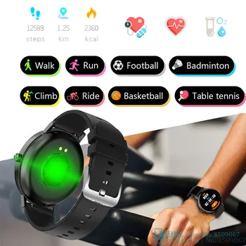 Poln na Dotik Pametno Gledati 2020 Ženske Moški Smartwatch Fitnes Tracker Sport Nepremočljiva Bluetooth Ure Za Android IOS Pametno uro