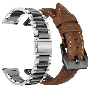 Pravega Usnja Watchband Hitro Sprostitev za Dizelske DZ Fosilnih DW CK Timex Armani Watch Trak Zapestni Pašček 20 mm 22 mm
